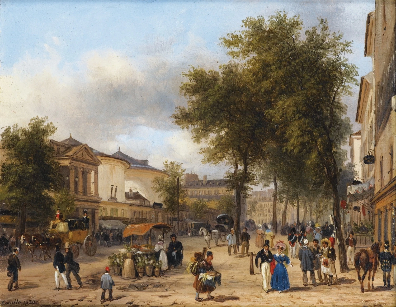 Parigi, via del Teatro del Varietà sul Boulevard Montmartre - Musee d'Art Thomas Henry, Cherbourg
